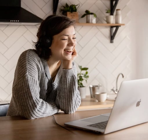 woman in video calling